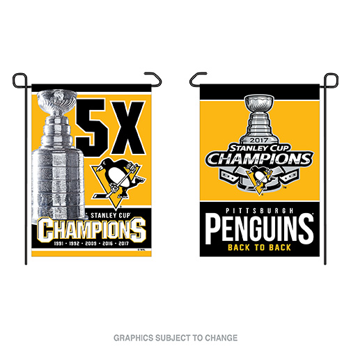 Pittsburgh Penguins 5 Times Stanley Cup Champions Precision Cut