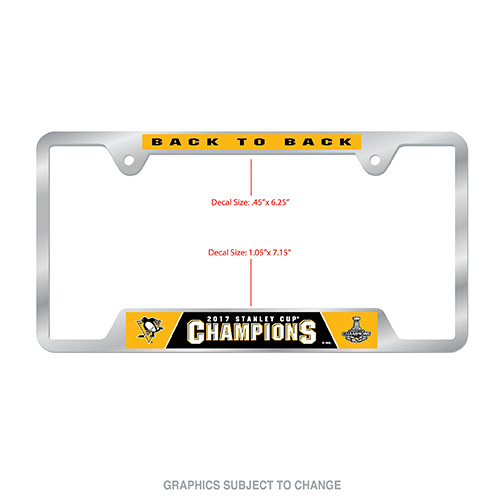 Stanley Cup Champion Metal License Plate Frame